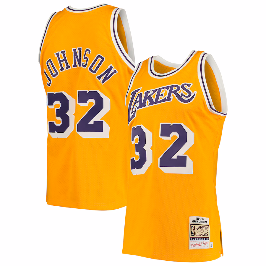 Magic Johnson, Los Angeles Lakers, 1984/85 Hardwood Classics, Or