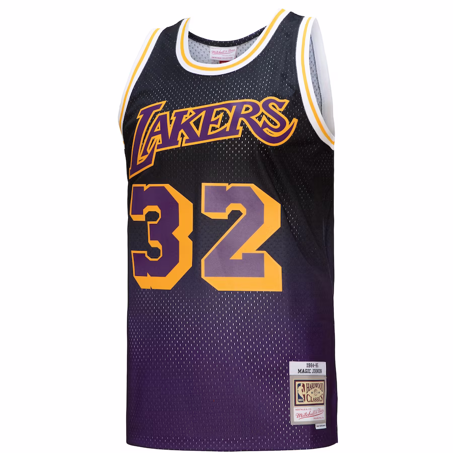 Magic Johnson, Los Angeles Lakers, Clásicos 1984/85, Púrpura/Negro