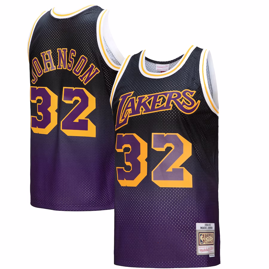 Magic Johnson, Los Angeles Lakers, Classiques 1984/85, Violet/Noir