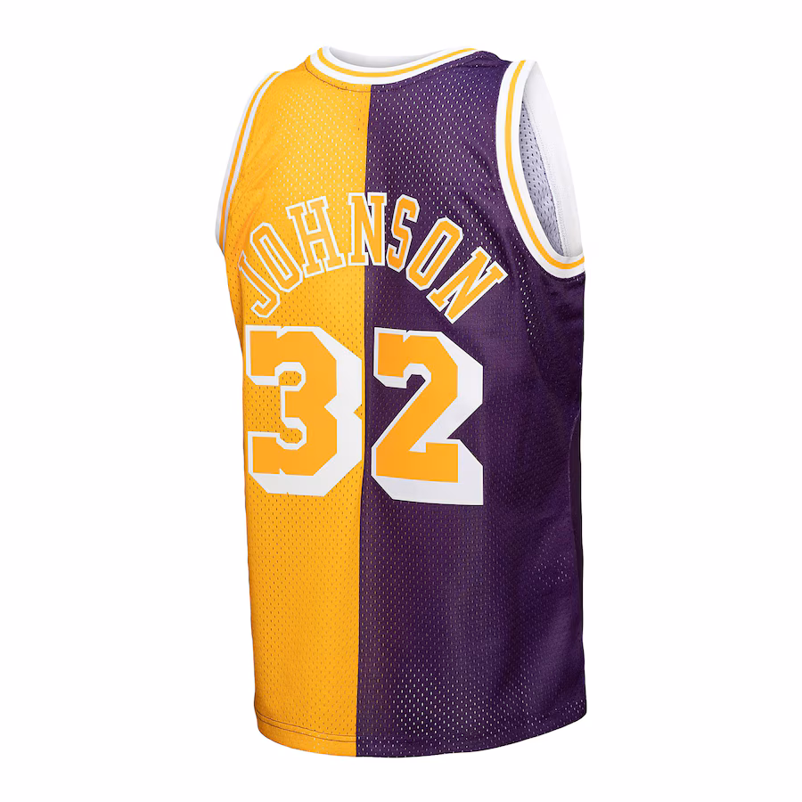 Magic Johnson, Los Angeles Lakers, 1984/85, Púrpura/Oro