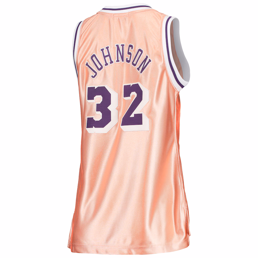 Magic Johnson, Los Angeles Lakers, Rose Gold 75 Aniversario Mujer, Rosa