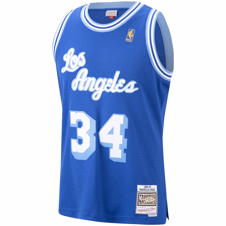 Shaquille O'Neal, Los Angeles Lakers, Hardwood Classics, Azul Real