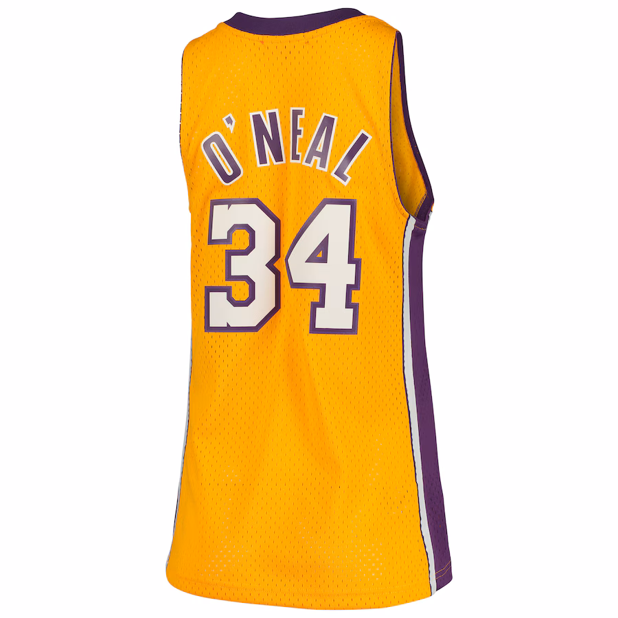 Shaquille O'Neal, Los Angeles Lakers, Femme, 1999/00, Hardwood Classics, Or