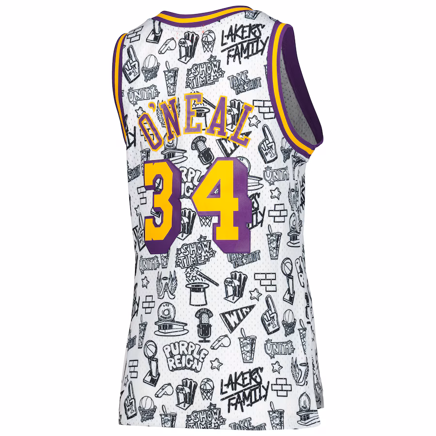 Shaquille O'Neal, Los Angeles Lakers, 1996 Mujer, Blanco