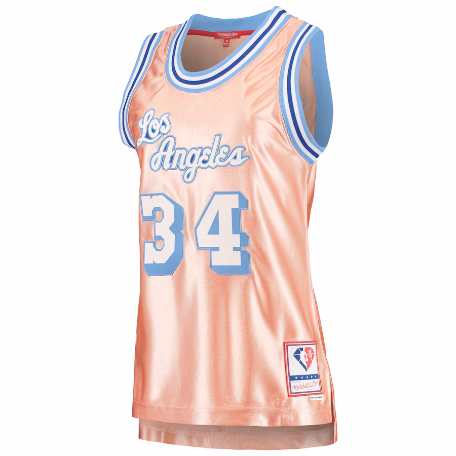 Shaquille O'Neal, Los Angeles Lakers, Mujer 75 Aniversario Rose Gold 1996, Rosa