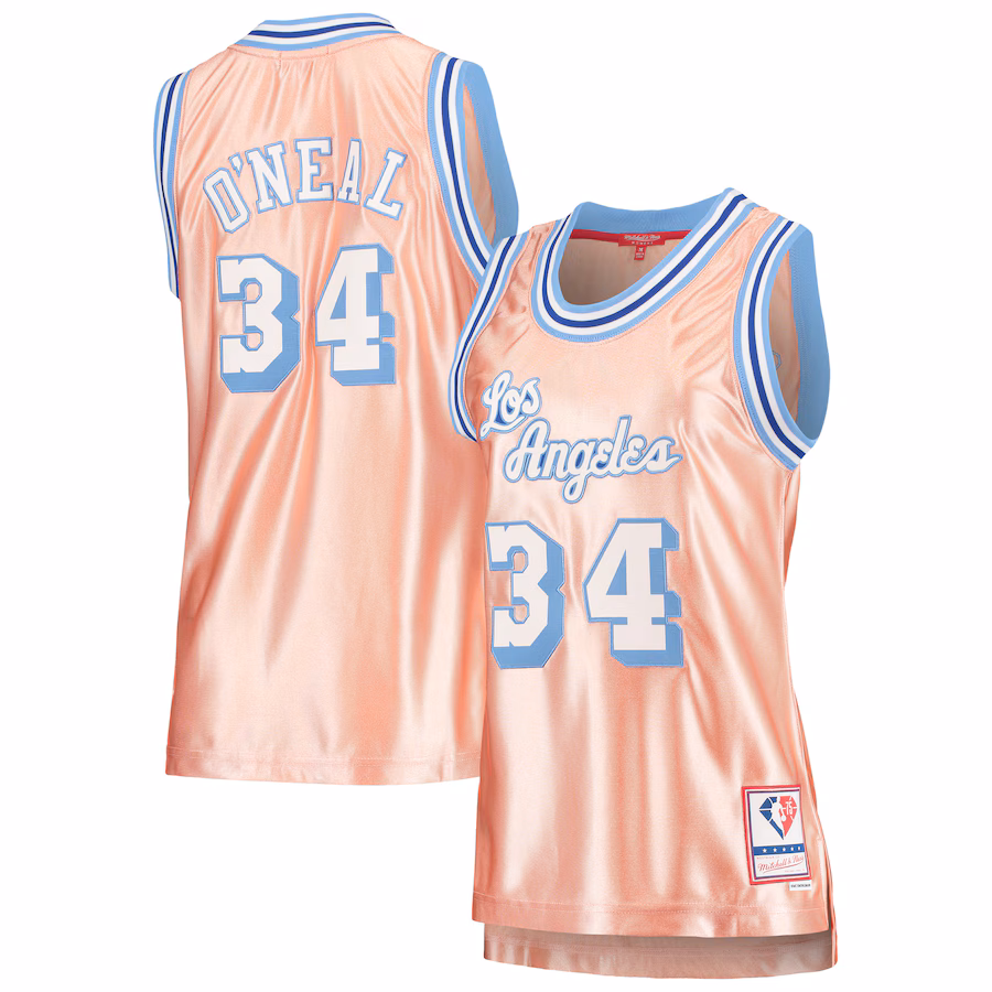 Shaquille O'Neal, Los Angeles Lakers, 75e Anniversaire Rose Gold 1996 Féminin, Rose