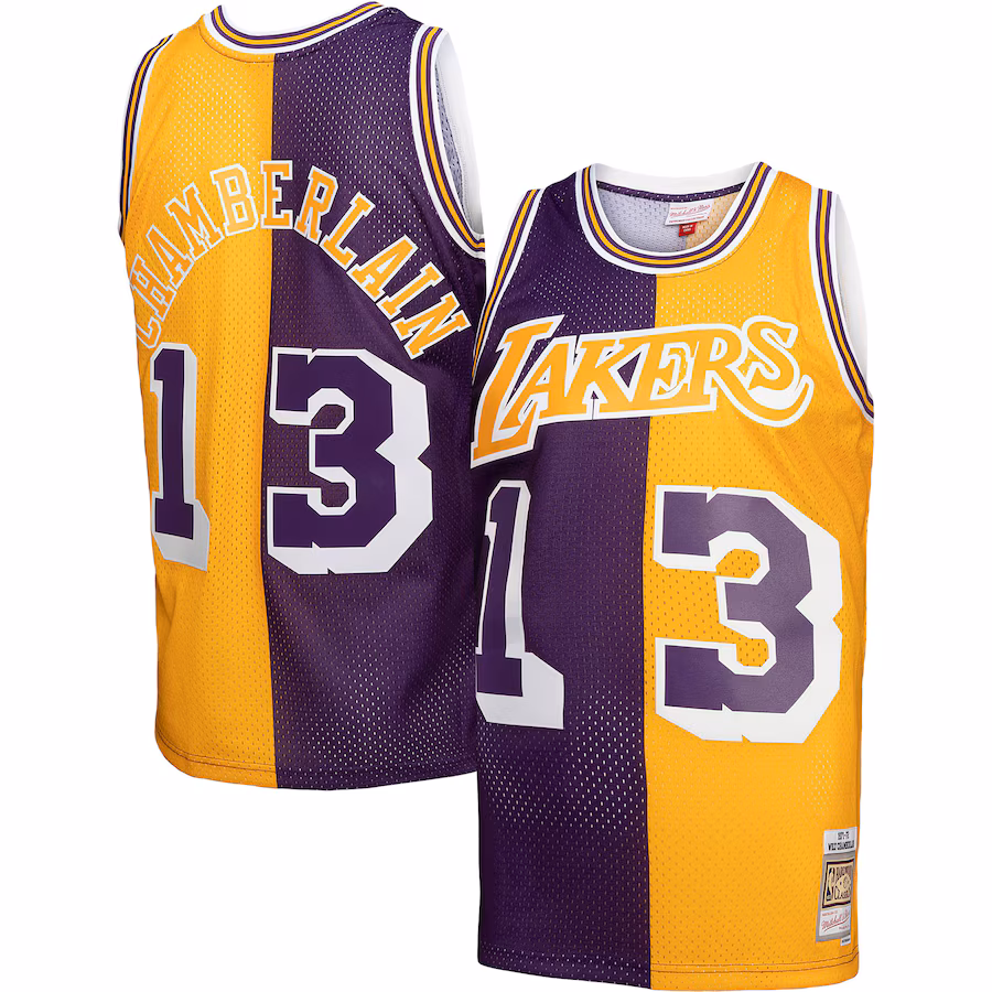 Wilt Chamberlain, Los Angeles Lakers, 1971/72, Violet/Or