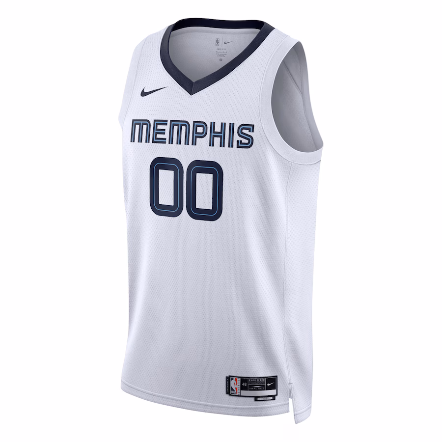 Memphis Grizzlies Badge Jersey, Association Edition, White