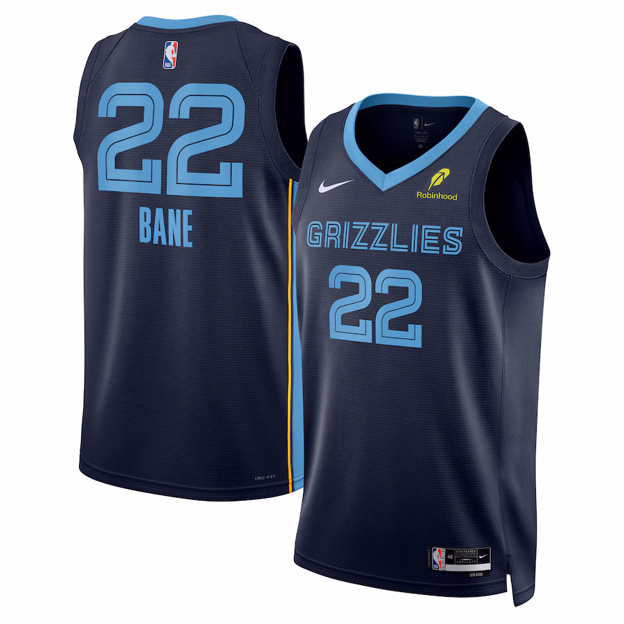 Desmond Bane, Memphis Grizzlies, Icon Edition, Navy Blue