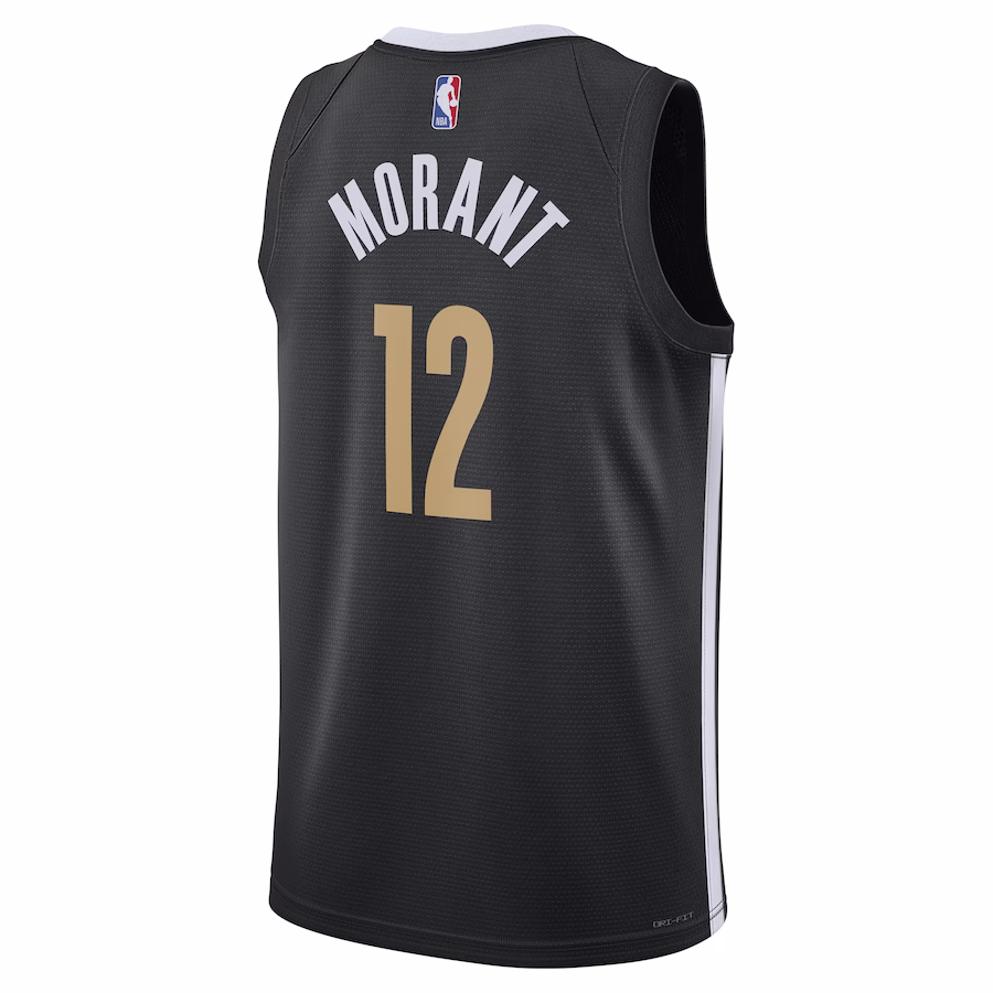Ja Morant, Memphis Grizzlies, 2023/24 Season, City Edition, Black