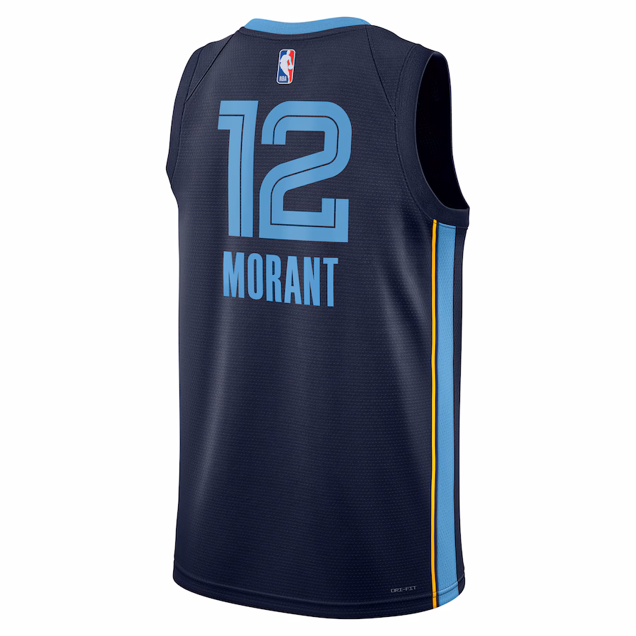 Ja Morant, Memphis Grizzlies, Edizione Icona, Blu marinaio