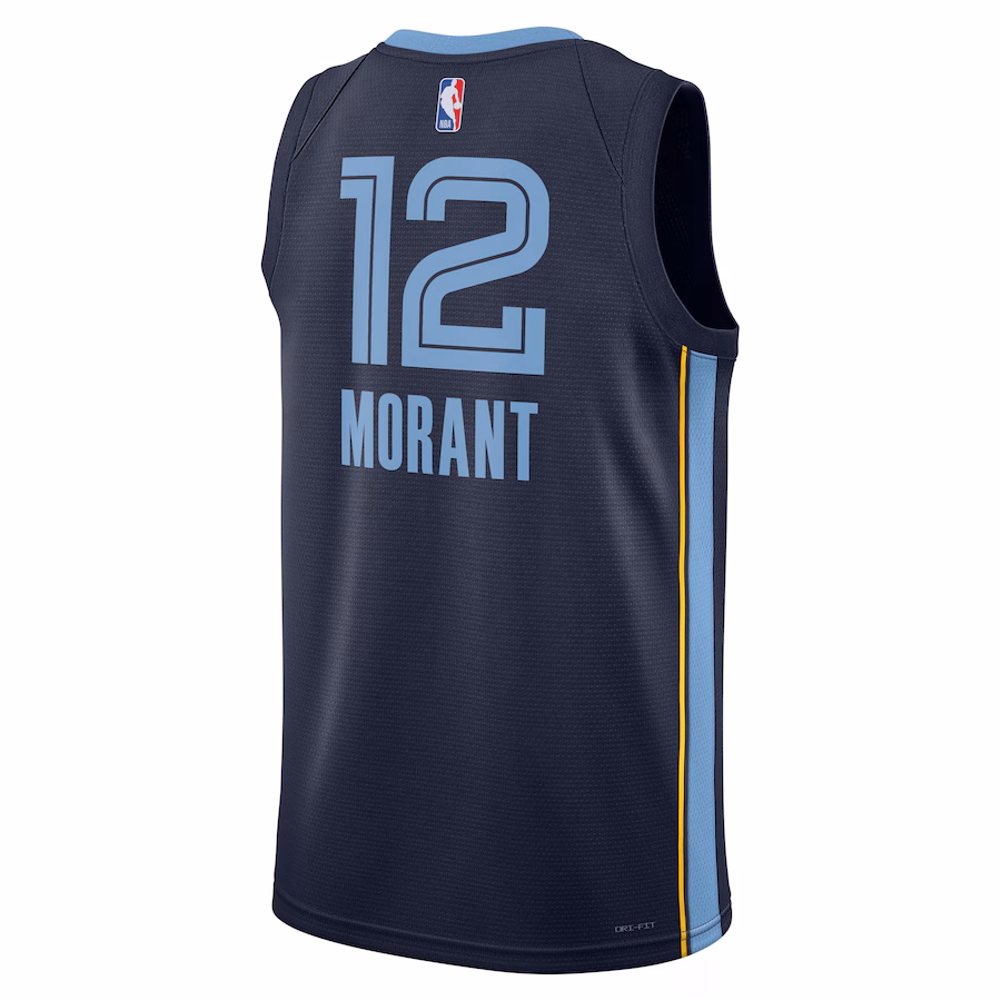 Ja Morant, Memphis Grizzlies, Edizione Icona, Blu marinaio
