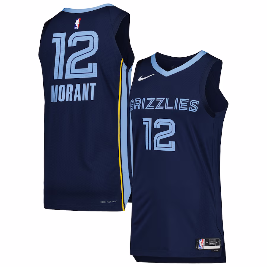 Ja Morant, Memphis Grizzlies, Edizione Icona, Blu marinaio