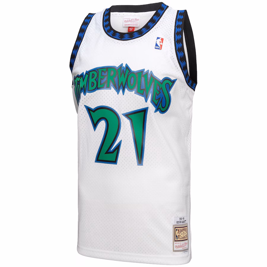 Kevin Garnett Minnesota Timberwolves 1997-98 White Jersey