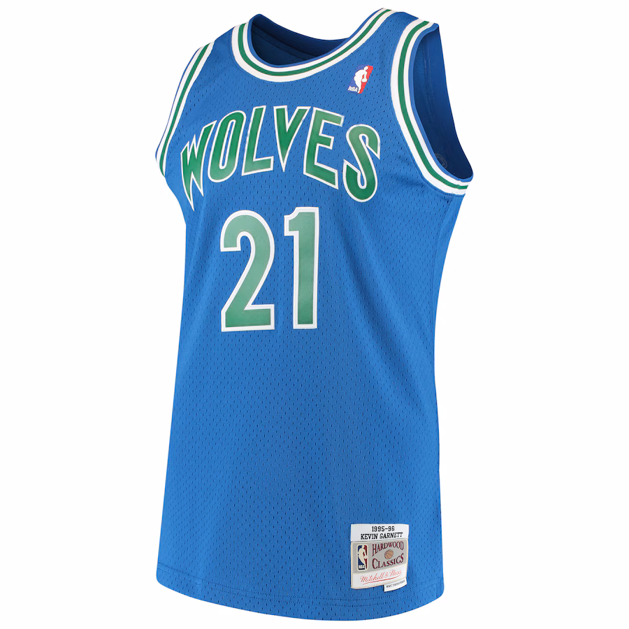 Kevin Garnett Minnesota Timberwolves 1995-97 Blue Jersey