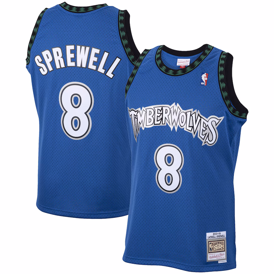 Latrell Sprewell, Minnesota Timberwolves, 2003-04, Blue
