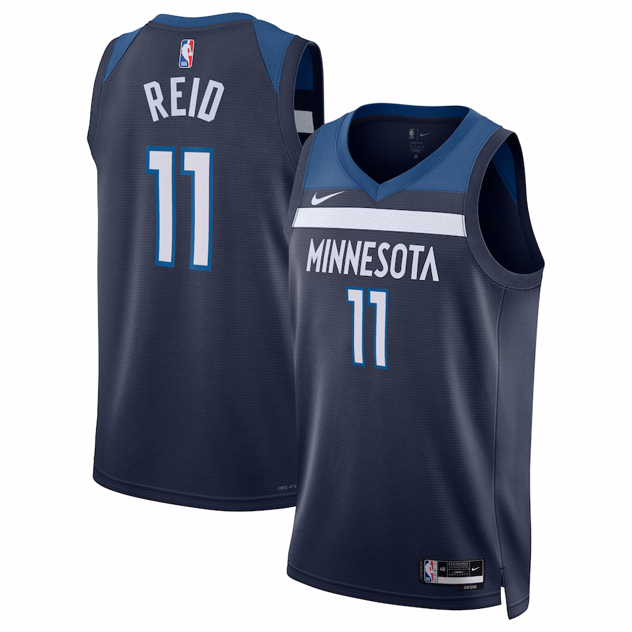 Naz Reid, Minnesota Timberwolves, Icon Edition, Navy Blue