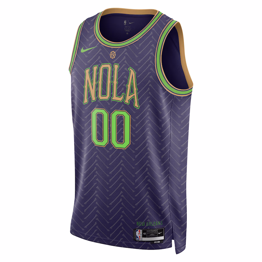 New Orleans Pelicans, Unisex, 2024/25 Custom, City Edition, Purple