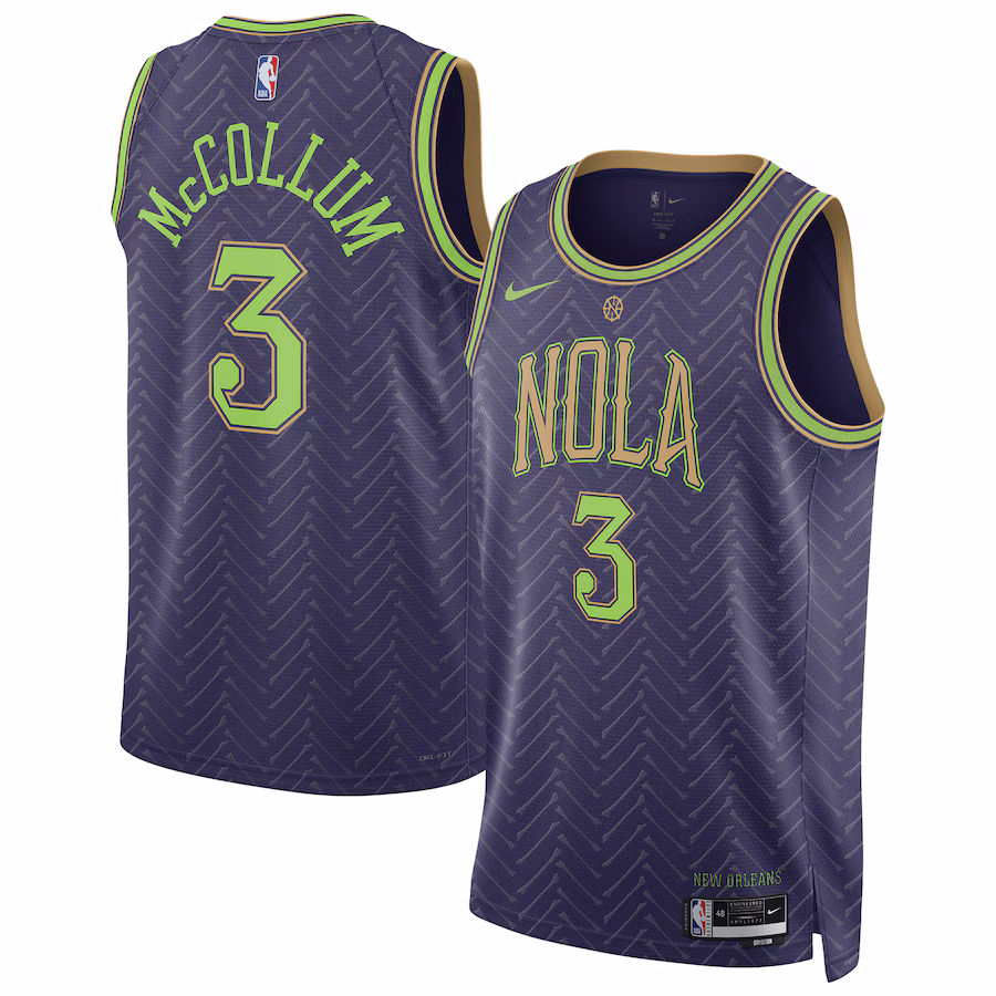 CJ McCollum, New Orleans Pelicans, Saison 2024/25, City-Edition, Lila