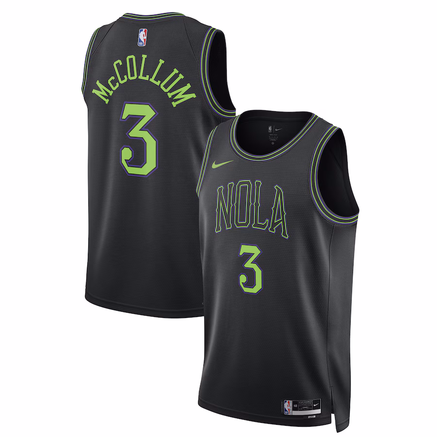 CJ McCollum, New Orleans Pelicans, Saison 2023/24, City-Edition, Schwarz