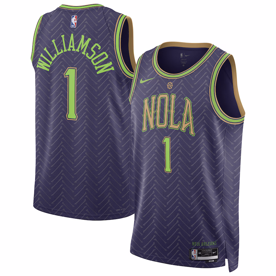 Zion Williamson, New Orleans Pelicans, Saison 2024/25, City-Edition, Lila