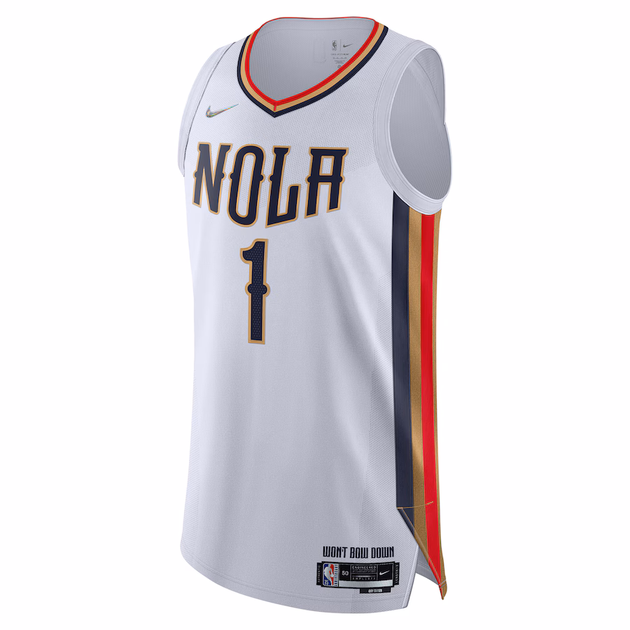 Zion Williamson, New Orleans Pelicans, Edizione Città 2021/22, Bianco