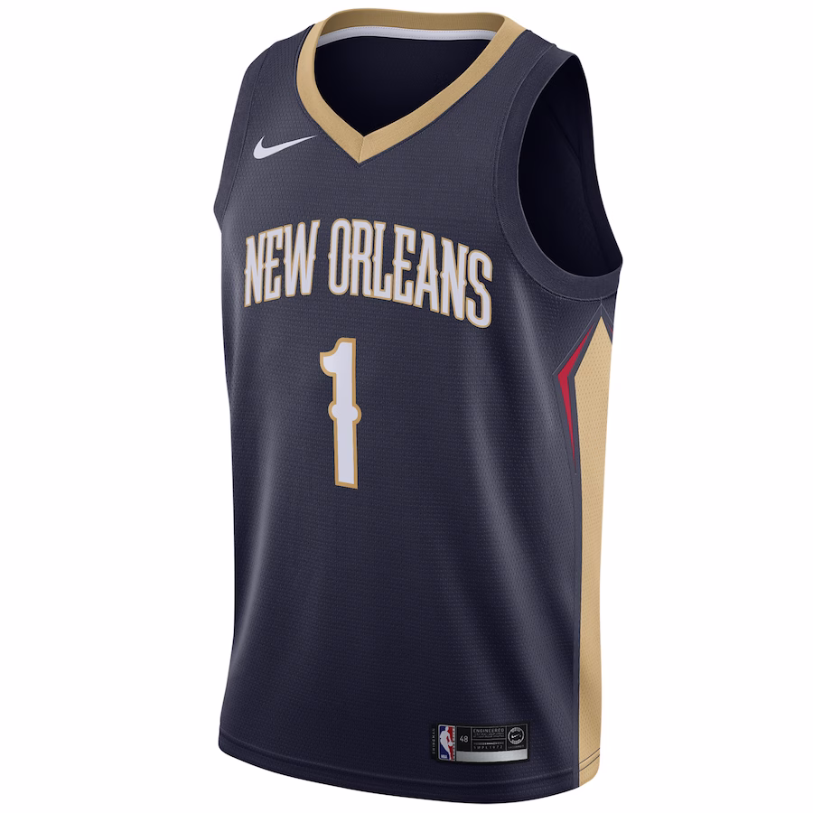 Zion Williamson New Orleans Pelicans 2019 NBA Draft First Round Pick Jersey
