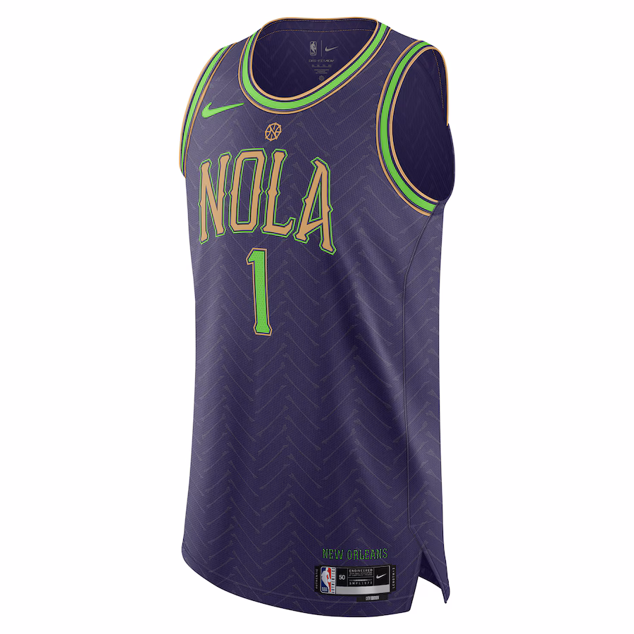 Zion Williamson, New Orleans Pelicans, 2024/25 City Edition, Purple