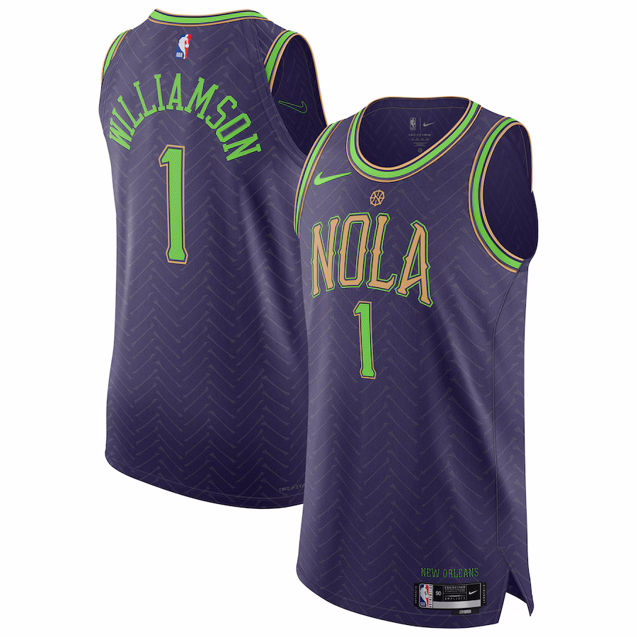Zion Williamson, New Orleans Pelicans, City-Edition 2024/25, Lila
