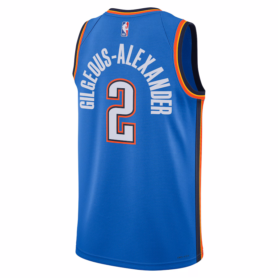 Shai Gilgeous-Alexander Oklahoma City Thunder, Édition icône, Bleu