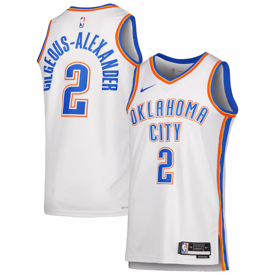 Shai Gilgeous-Alexander Oklahoma City Thunder, edizione associazione, Bianco
