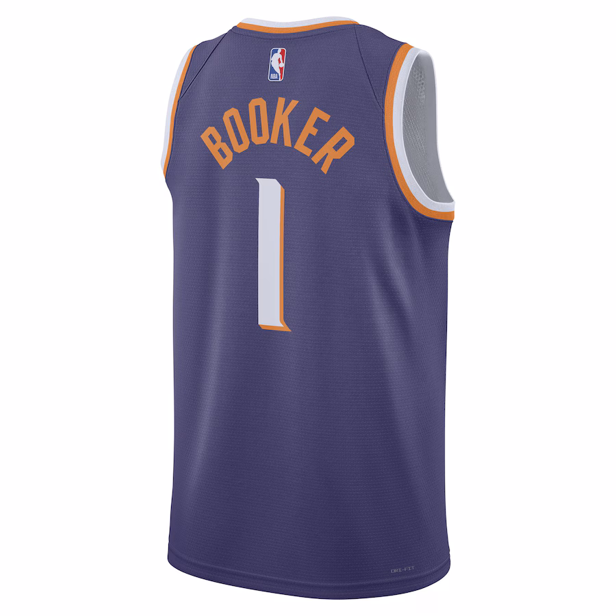 Devin Booker Phoenix Suns Unisex Swingman Jersey - Icon Edition - Purple