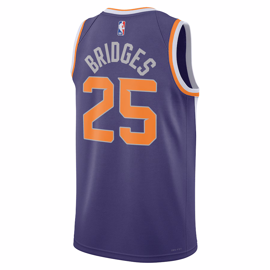 Maillot Swingman unisexe de Mikal Bridges pour les Phoenix Suns - Édition Icône - Violet
