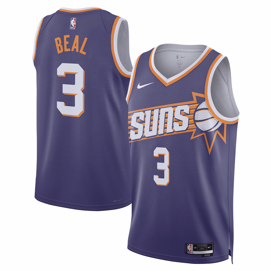 Maillot Swingman Unisex de Bradley Beal pour les Phoenix Suns - Édition Icône - Violet