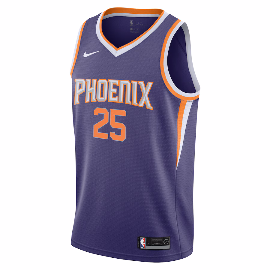 Maillot Swingman Youth de Mikal Bridges pour les Phoenix Suns - Édition Icône - Violet