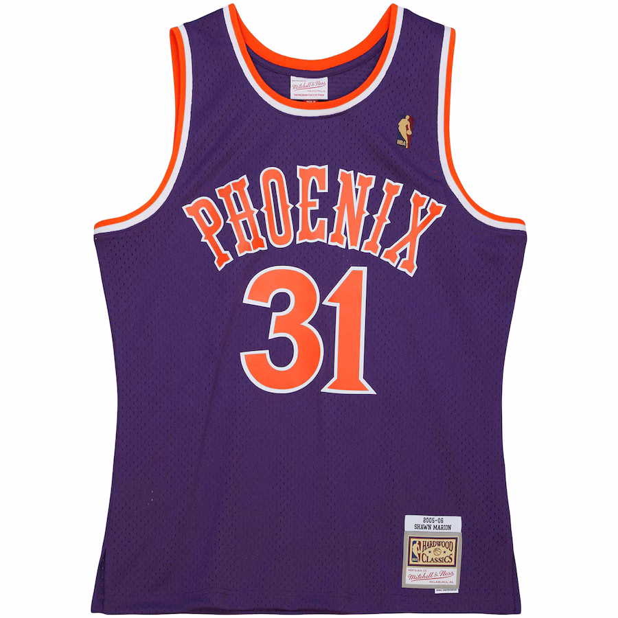 Maglia edizione Fan Classica 2005/06 di Shawn Marion per i Phoenix Suns di Mitchell & Ness - Viola