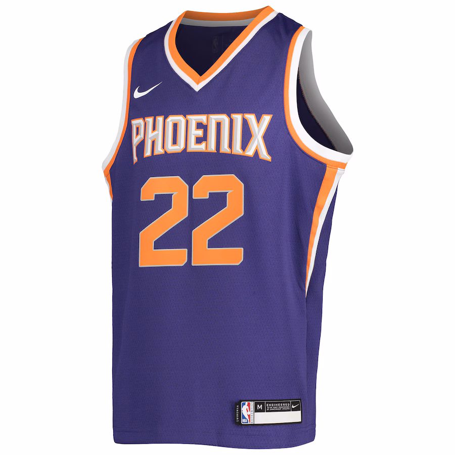 Camiseta Swingman Youth de DeAndre Ayton para los Phoenix Suns - Edición Ícono - Púrpura