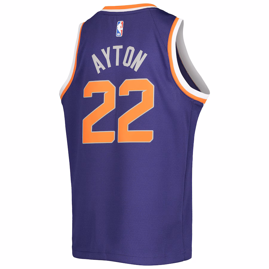 Camiseta Swingman Youth de DeAndre Ayton para los Phoenix Suns - Edición Ícono - Púrpura