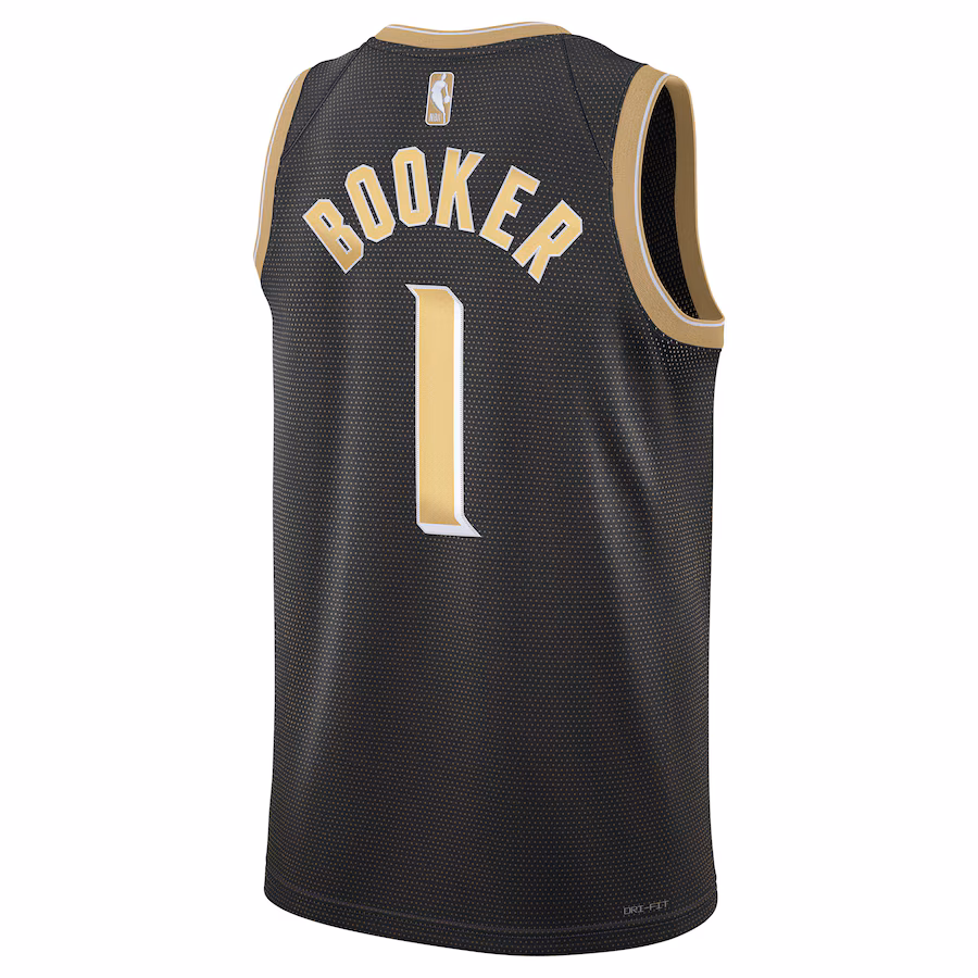 Maglia Swingman Unisex della Select Series di Devin Booker per i Phoenix Suns - Nero
