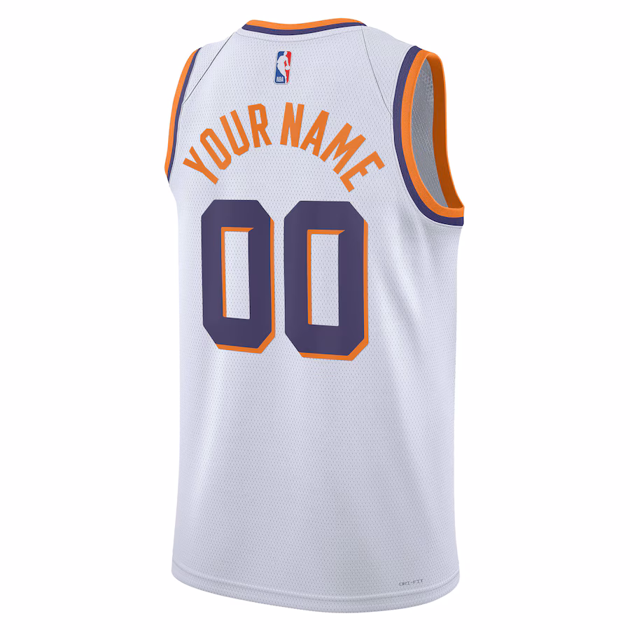 Maillot Swingman Personalisé Unisexe des Phoenix Suns - Blanc