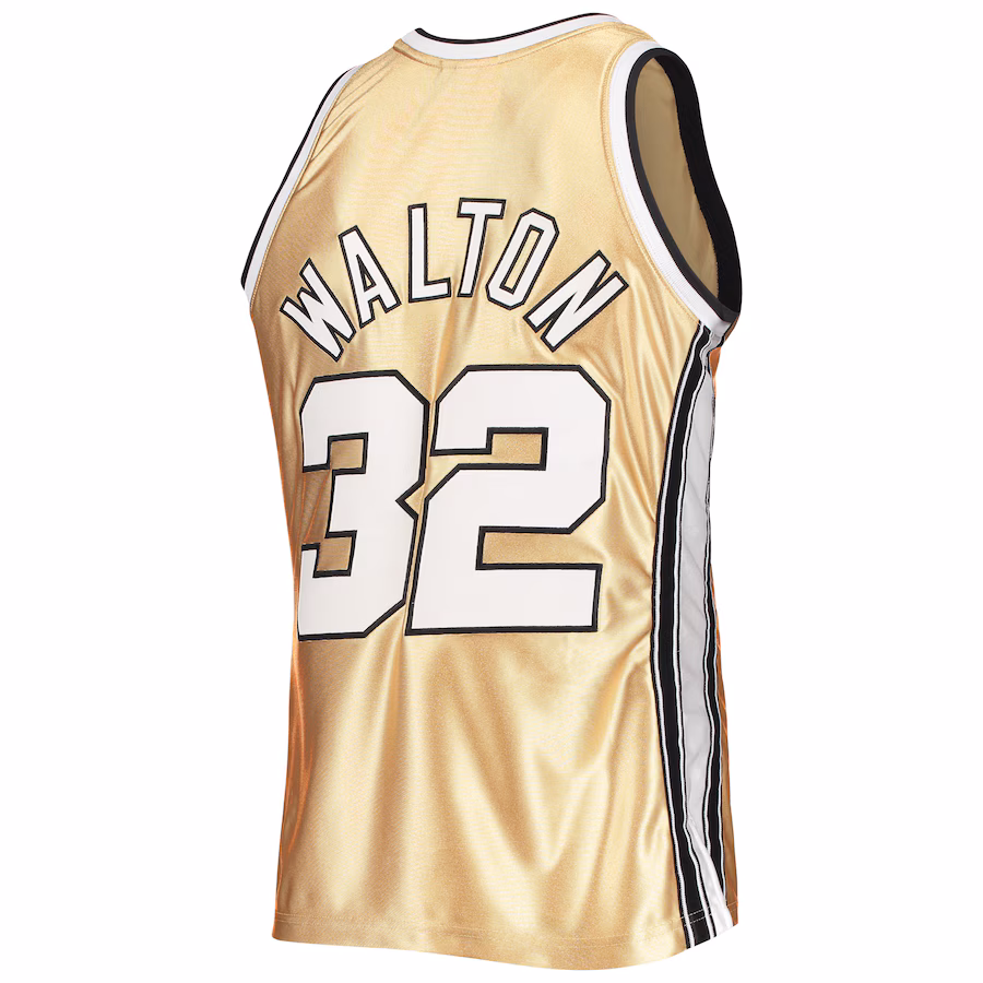 Bill Walton, Portland Trail Blazers, Maglia classica throwback 1976/77 per il 75° anniversario, Oro