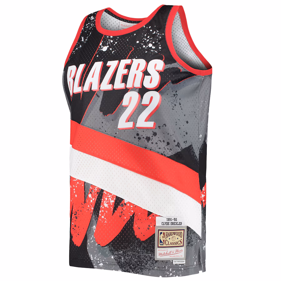 Clyde Drexler, Portland Trail Blazers, 1991/92, Black