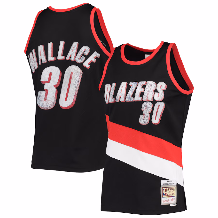 Canotta Rasheed Wallace Portland Trail Blazers 1999/00 - Hardwood Classics NBA 75th Diamond