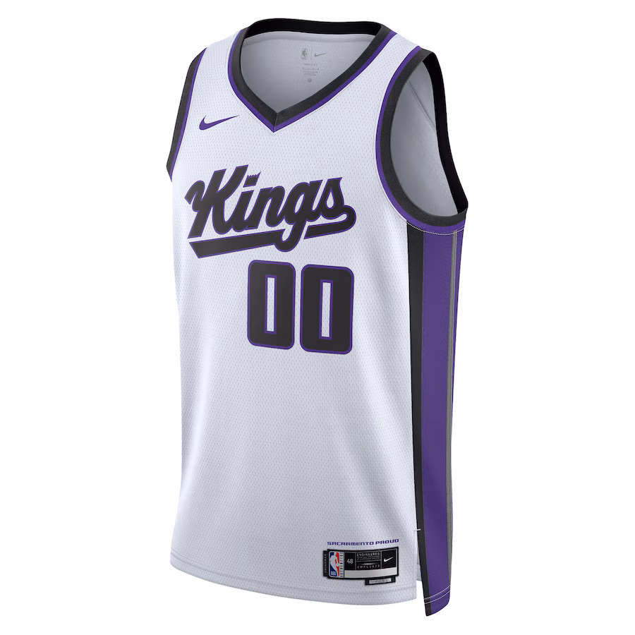 Sacramento Kings Custom Jersey, Association Edition, White