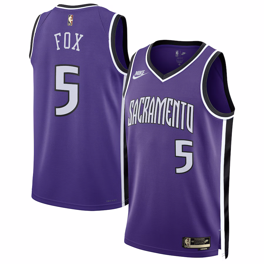 De'Aaron Fox Sacramento Kings 2024/25 Classic Edition Jersey