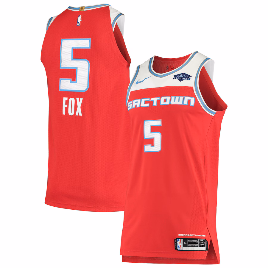 De'Aaron Fox, Sacramento Kings, City Edition, Red