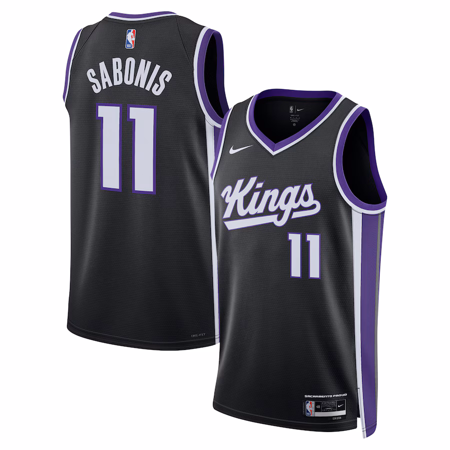 Domantas Sabonis, Sacramento Kings, Icon Edition, Black