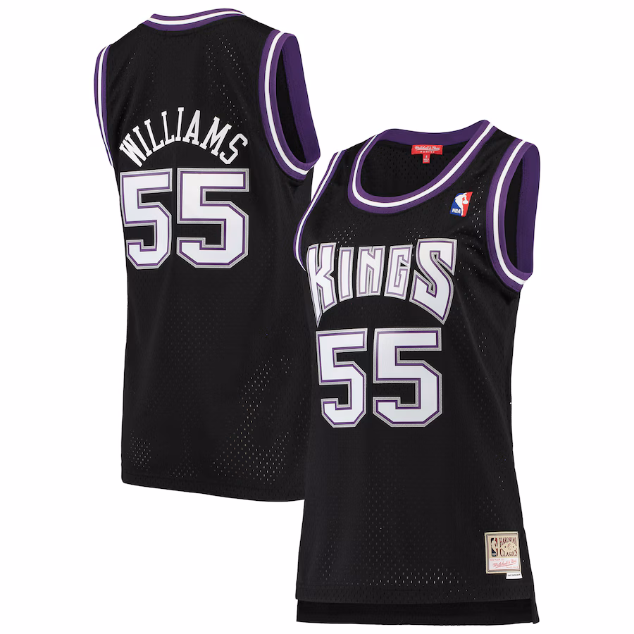Jason Williams, Sacramento Kings, Women's, 2000/01 Hardwood Classics, Black