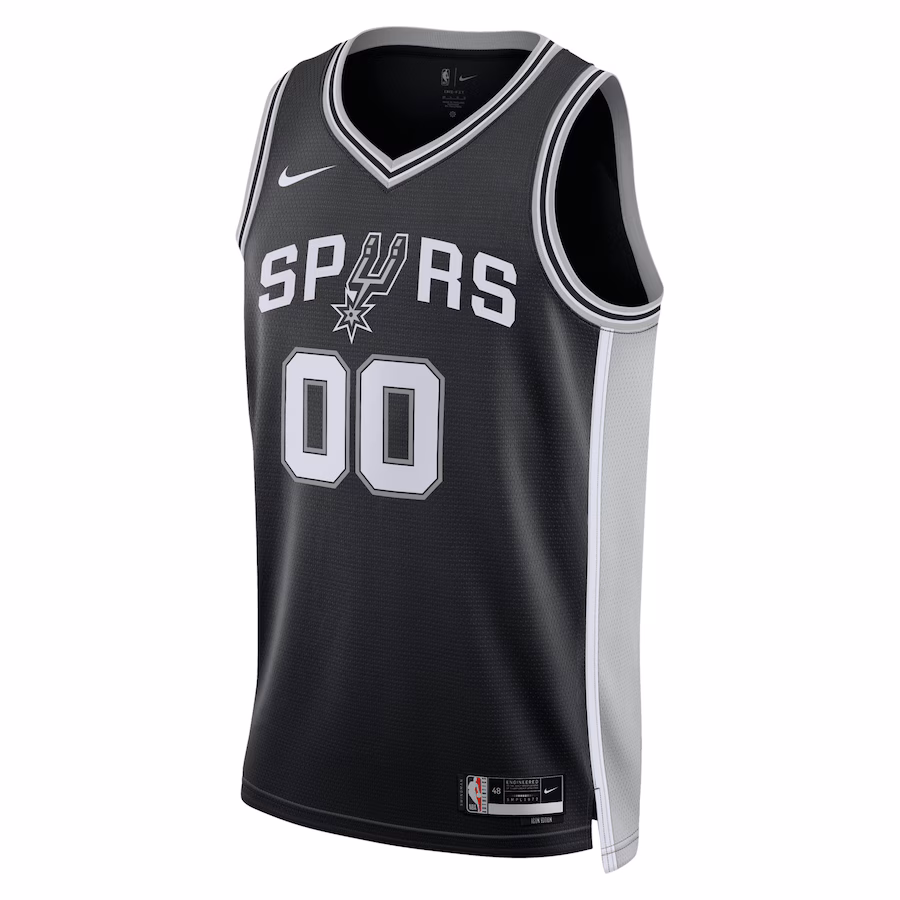 San Antonio Spurs Unisex Custom Jersey, Icon Edition, Black