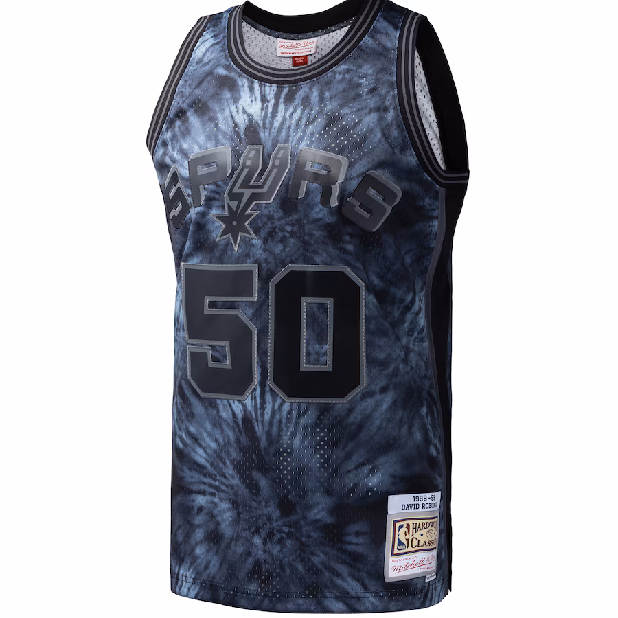 David Robinson, San Antonio Spurs, 1998/99 Tie-Dye Jersey, Black